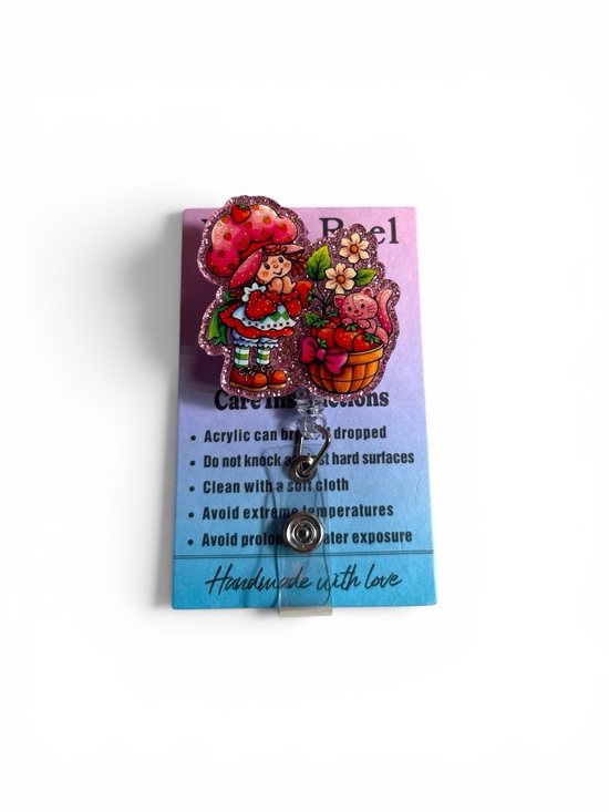 Strawberry Shortcake Accessories - Strawberry Shortcake Badge Reel